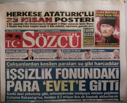 Sözcü Gazetesi 22 Nisan 2017 MHPli Başkandan AKPli Vekile Tepki -GZ44072 - 2