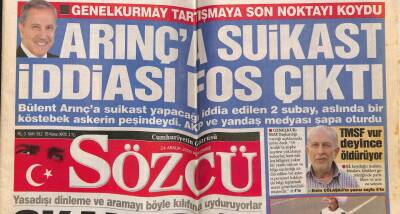 Sözcü Gazetesi 24 Aralık 2009 - İzmirde 3 Türk Casus Yakalandı - Polis Müdürüne Maganda Kurşunu GZ95522 - 1