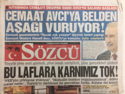 Sözcü Gazetesi 25 Eylül 2010 - Cemaat Avcıya Belden Aşağı Vuruyor GZ27777 - 1