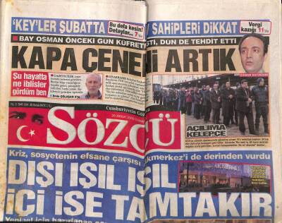Sözcü Gazetesi 26 Aralık 2009 - Boşanmak İsteyen Karısını Banyoda Baltayla Öldürdü - Vatan Hainleri Ucuza Satmış GZ95523 - 1