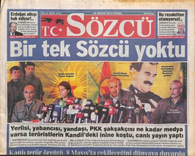 Sözcü Gazetesi 26 Nisan 2013 - Madonnanın Abisi Sokaklarda Yatıyor - Rambonun Köpeğini Bulana 10 Bin Dolar GZ106853 - 1