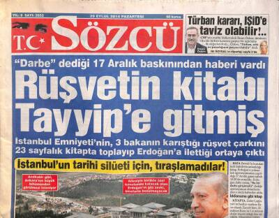 Sözcü Gazetesi 29 Eylül 2014 - Türkiyenin Başında Bir Bu Bela Eksikti...Almanya,Sınırımızda Kürt Ordusu Kuruyor GZ106835 - 1