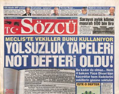 Sözcü Gazetesi 29 Ocak 2015 - Boydak , Ukraynadaki Fabrikasına Kilit Vurdu GZ106876 - 1