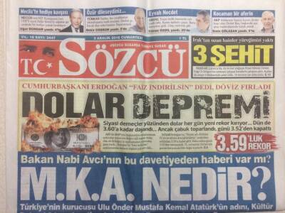 Sözcü Gazetesi 3 Aralık 2016 - Aziz Yıldırım Şikayetçi,Kumpas Kurulmuş GZ29554 - 1