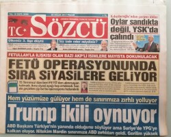 Sözcü Gazetesi 30 Nisan 2017 Sınırımızda ABD Bayraklı Zırhlı Araçların Ne İşi Var -GZ44775 - 1