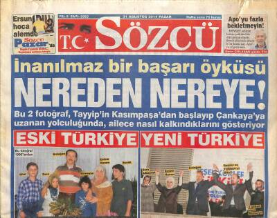 Sözcü Gazetesi 31 Ağustos 2014 - İlker Başbuğ Atatürkü Anlattı GZ115858 - 1