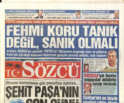 Sözcü Gazetesi 4 Haziran 2017 - Türkiyenin En Büyük Gazetesi Saldırı Altında GZ96778 - 1