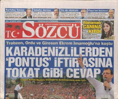 Sözcü Gazetesi 6 Haziran 2019 - Üniversite Sayısı Arttı Ama 684 Bölüm Kapandı,Şenol Güneş Fransayı Yıkma Planını Belirledi GZ95055 - 1
