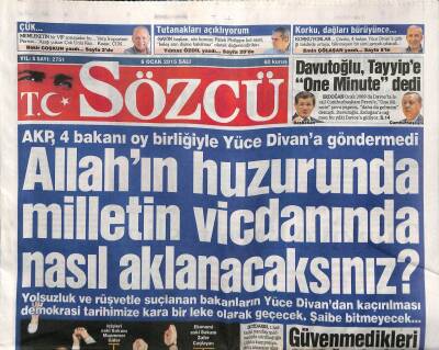Sözcü Gazetesi 6 Ocak 2015 - Ak Saraya Çelik Kasalı Gizli Odalar Yapılıyor!.. GZ106915 - 1