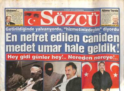 Sözcü Gazetesi 6 Şubat 2013 - Adliyelerden Bile Atatürkü Sildiler GZ115869 - 1