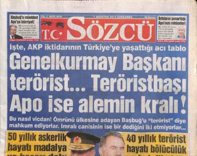 Sözcü Gazetesi 7 Ağustos 2013 - İlker Başbuğun 50 Yıllık Askerlik Hayatı Madalya Ve Başarı Dolu GZ106865 - 1