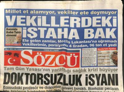 Sözcü Gazetesi 9 Ekim 2011 - Appleın Kurucusu Jobs Gizlice Toprağa Verildi GZ100662 - 1
