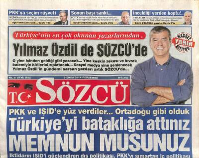 Sözcü Gazetesi 9 Ekim 2014 - Napolyon Haritadaki Hata Yüzünden Yenilmiş GZ100138 - 1