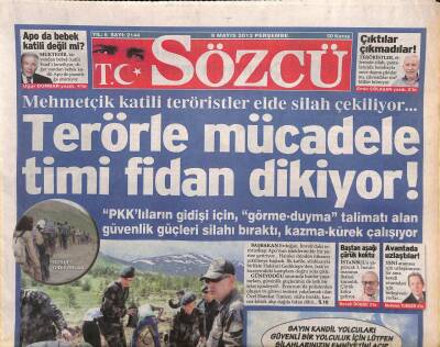 Sözcü Gazetesi 9 Mayıs 2013 - Özcan Denizin 6 Bin TLlik Eşyası Çalındı GZ106877 - 1