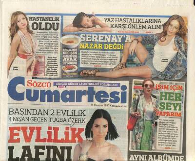 Sözcü Gazetesi Cumartesi Eki 10 Haziran 2017 - Tom Cruisea Rağmen Hasarlı ! - Otilia Bruma Hastanelik Oldu GZ96779 - 1