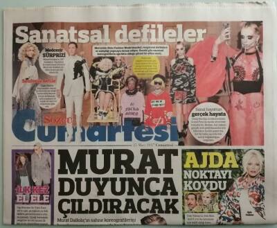 Sözcü Gazetesi Cumartesi Eki 25 Mart 2017 Ajda Noktayı Koydu - Murat Duyunca Çıldıracak - GZ44258 - 2