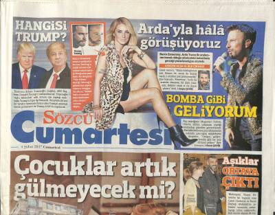 Sözcü Gazetesi Cumartesi Eki 4 Şubat 2017 - Betül Demir Paylaştıkça Çoğalan Tek Şey Sevgi,Gwen Stefani Tekrar Müziğe Döner Miyim Bilmiyorum dedi GZ95021 - 1
