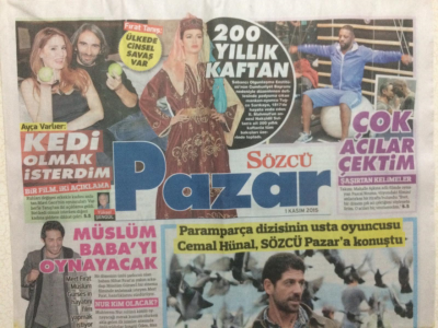 Sözcü Gazetesi Pazar Eki 1 Kasım 2015 - Cemal Hünal Sözcü Pazara Konuştu GZ27882 - 1