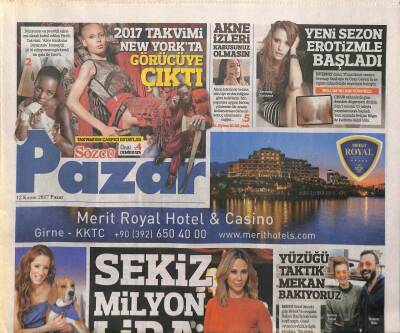 Sözcü Gazetesi Pazar Eki 12 Kasım 2017 - Demet Şener 8 Milyon Lİra Tazminat İstediğini Söyledi GZ95014 - 1