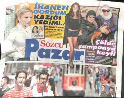 Sözcü Gazetesi Pazar Eki 18 Ocak 2015 - Hande Yener Yüzüğü Aldı EVET dedi GZ105380 - 1