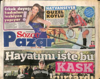 Sözcü Gazetesi Pazar Eki 19 Ekim 2014 - Tarkan , 42 Yaşına Girdi . 21 Yıldır Zirvede GZ116461 - 1