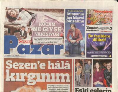Sözcü Gazetesi Pazar Eki 22 Ocak 2017 - Sıla , Önceki Akşam Maslak Tim Show Centerda Hayranlarıyla Buluştu GZ84425 - 1