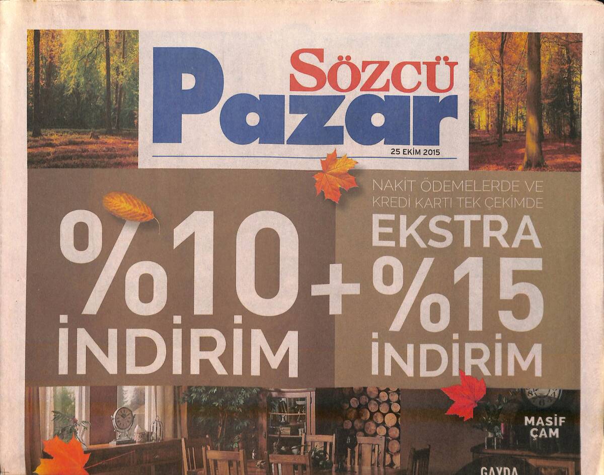Sözcü Gazetesi Pazar Eki 25 Ekim 2015 - Rihanna Ve Selena Gomez , Şarkılarını Melekler İçin Söyleyecekler GZ159968 - 1