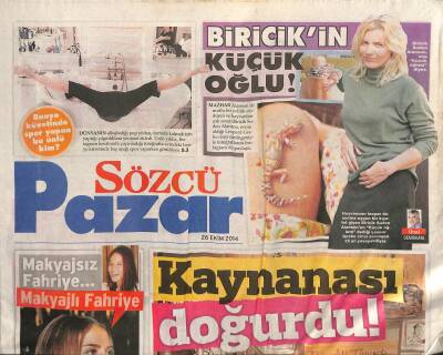Sözcü Gazetesi Pazar Eki 26 Ekim 2014 - Işıl Yücesoy Zeki Mürene Kırgınım GZ117141 - 1
