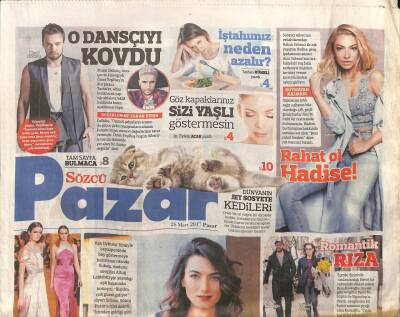 Sözcü Gazetesi Pazar Eki 26 Mart 2017 - Murat Bozun Oyunculuk Performansı Çok İyi GZ98978 - 1