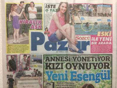Sözcü Gazetesi Pazar Eki 26 Temmuz 2015 - Türkan Şorayın Çektiği Filmde Kızı Oynuyor GZ29766 - 1