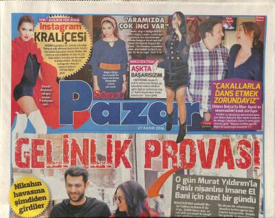 Sözcü Gazetesi Pazar Eki 27 Kasım 2016 - Demet Akalının Takipçi Sayısı 5 Milyonu Aştı GZ84428 - 1