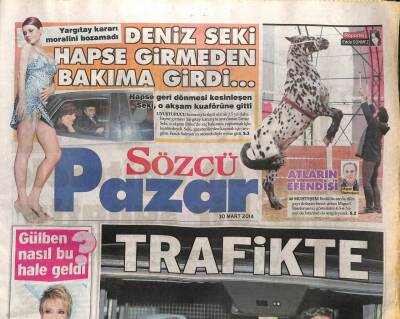 Sözcü Gazetesi Pazar Eki 30 Mart 2014 - Gülben Ergen Nasıl Bu Hale Geldi ? GZ98785 - 1