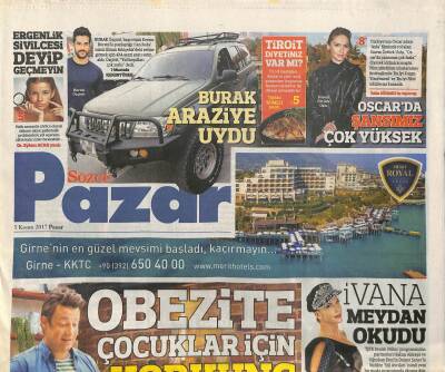 Sözcü Gazetesi Pazar Eki 5 Kasım 2017 - Sinem Öztürk Halk Ayla Filmini Sahiplendi - Suna Akın Müze Kurduğum İçin Cezalandırılıyorum GZ95152 - 1