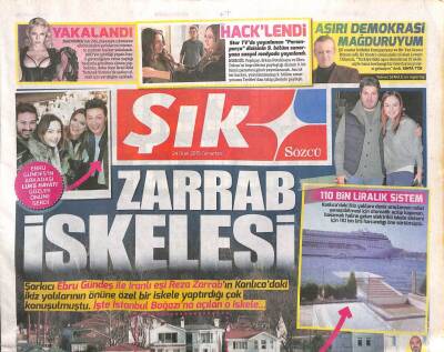 Sözcü Gazetesi Şık 24 Ocak 2015 - Ebru Gündeşin Arkadaşı Lüks Hayatı Gözler Önüne Serdi GZ105202 - 1