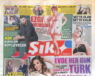 Sözcü Gazetesi Şık Eki 10 Mart 2015 - Nurgül Yeşilçay , Zeynep Özekin Arap Televizyonu İçin Hazırladığı Programa Konuk Oldu GZ109882 - 1