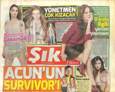 Sözcü Gazetesi Şık Eki 11 Mayıs 2015 - Acunun Survivoru GZ101361 - 1