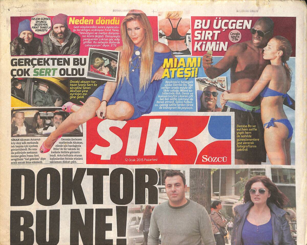 Sözcü Gazetesi Şık Eki 12 Ocak 2015 - Yok Böyle Ateşli Aşk - Kadını Eve Hapsetmenin Ali Cengiz Versiyonu GZ135921 - 1