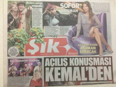 Sözcü Gazetesi Şık Eki 14 Kasım 2015 - Açılış Konuşması Kemalden, Parisi Fethedecekler GZ47793 - 1