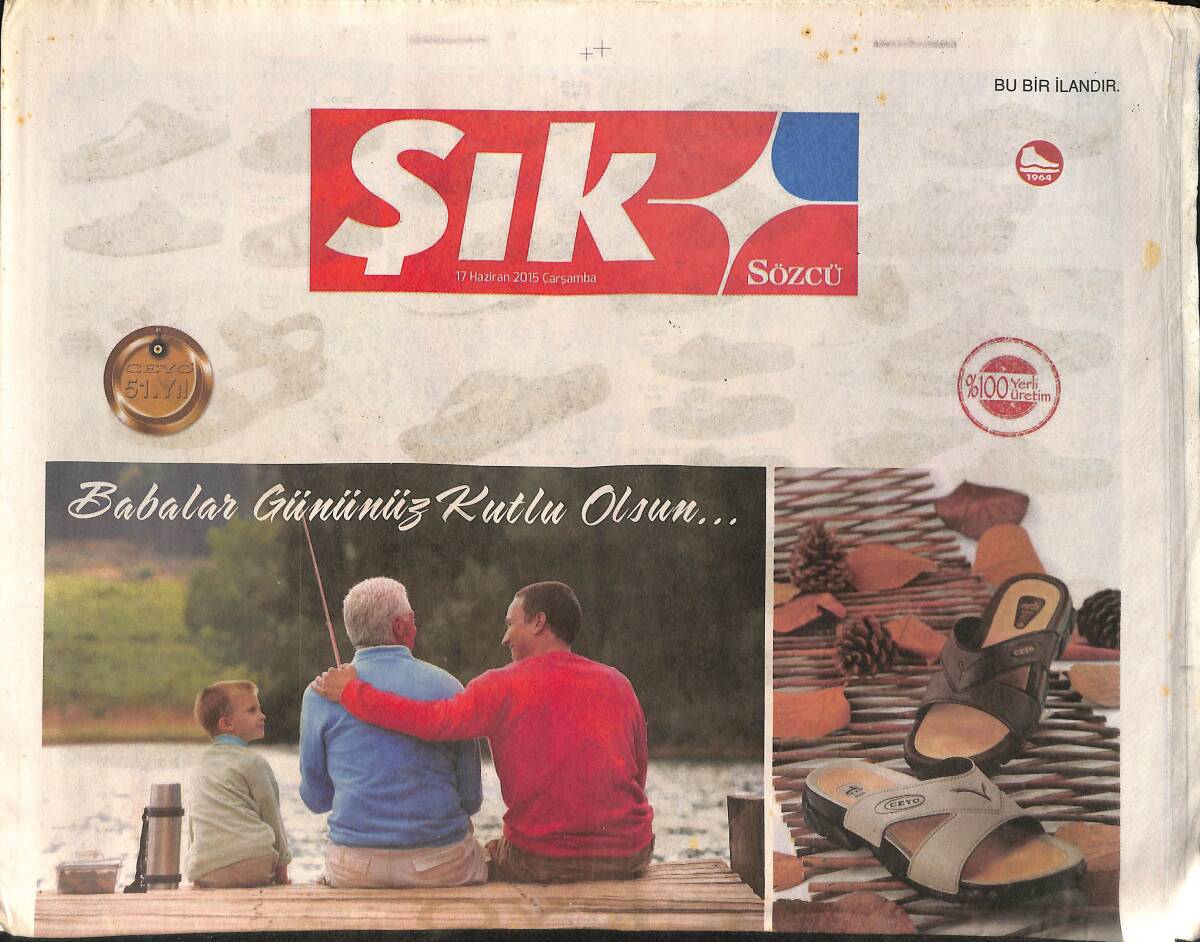 Sözcü Gazetesi Şık Eki 17 Haziran 2015 - Gülben Ergen'den Muhteşem Kapanış - Kenan Doğulu Coştu Coşturdu GZ159986 - 1