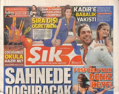 Sözcü Gazetesi Şık Eki 2 Eylül 2016 - Şebnem Ferah Sahnede Kadın Cinayetlerini Protesto Etti - Yeşim Salkım Kızıyla Aynı Filmde GZ95341 - 1