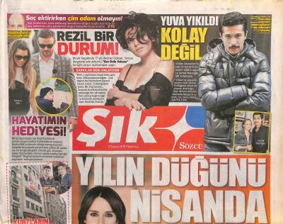 Sözcü Gazetesi Şık Eki 2 Şubat 2015 - Ebru Şallı Ve Sinan Akçıl , Önceki Gece Billionare Kulüpte Baş Başa Eğlendi GZ106890 - 1