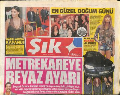 Sözcü Gazetesi Şık Eki 23 Nisan 2015 - Beyazıt Öztürk , Candan Erçetinin Ayvalıköydeki Çiftliğini Ziyaret Etti GZ117160 - 1