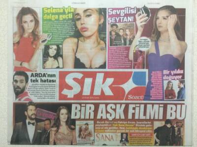 Sözcü Gazetesi Şık Eki 23 Ocak 2015 - Burak Özçivit,Fahriye Evce Bir Aş Filmi GZ29493 - 1