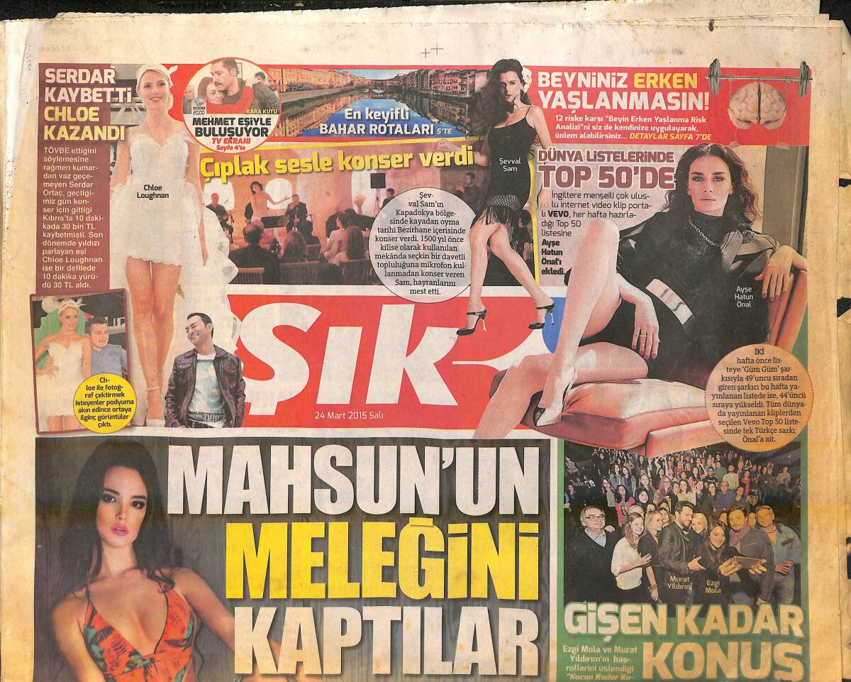 Sözcü Gazetesi Şık Eki 24 Mart 2015 - Bir Süredir Lenfoma İle Savaşan Manken Oyuncu Sertaç Boztepe Hayatını Kaybetti GZ159837 - 1