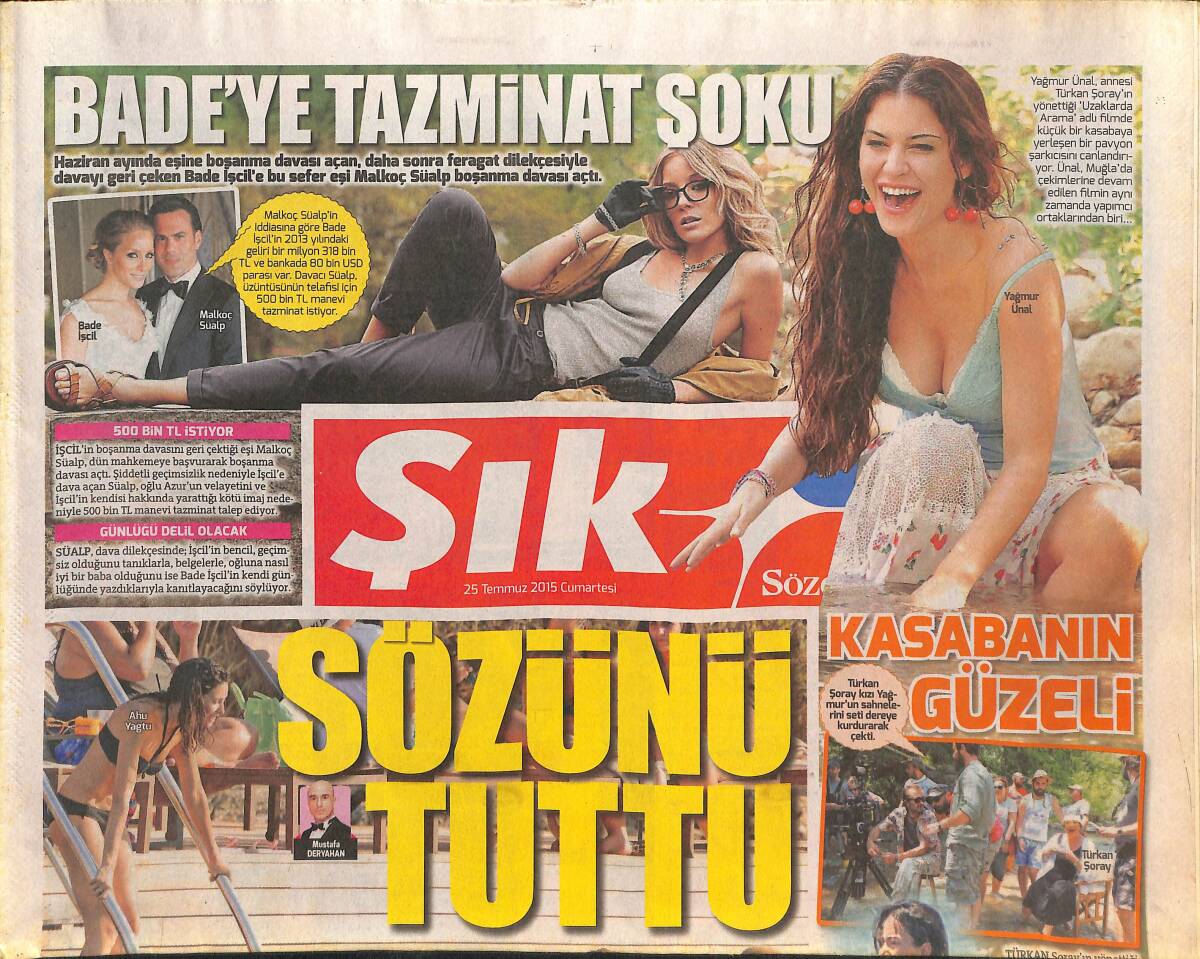 Sözcü Gazetesi Şık Eki 25 Temmuz 2015 - Hande Yener'in Yeni Çocuğu - LEGOLAND'e Çocuksuz Girmek Yasak GZ135950 - 1
