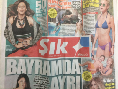 Sözcü Gazetesi Şık Eki 26 Eylül 2015 - Çağla Şikelin Bayramı, Wilma Elles Doğum Sonrası İlk Kez Podyumda GZ27767 - 1