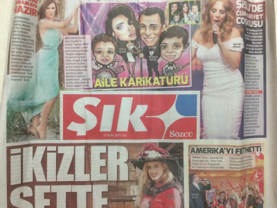 Sözcü Gazetesi Şık Eki 27 Ekim 2015 - İkizler Sette,Wilma Elles Ve Çocukları GZ27999 - 1