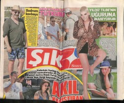 Sözcü Gazetesi Şık Eki 27 Temmuz 2015 - Aslızen Yıldız Tilbenin Uğuruna İnanıyorum GZ100712 - 2