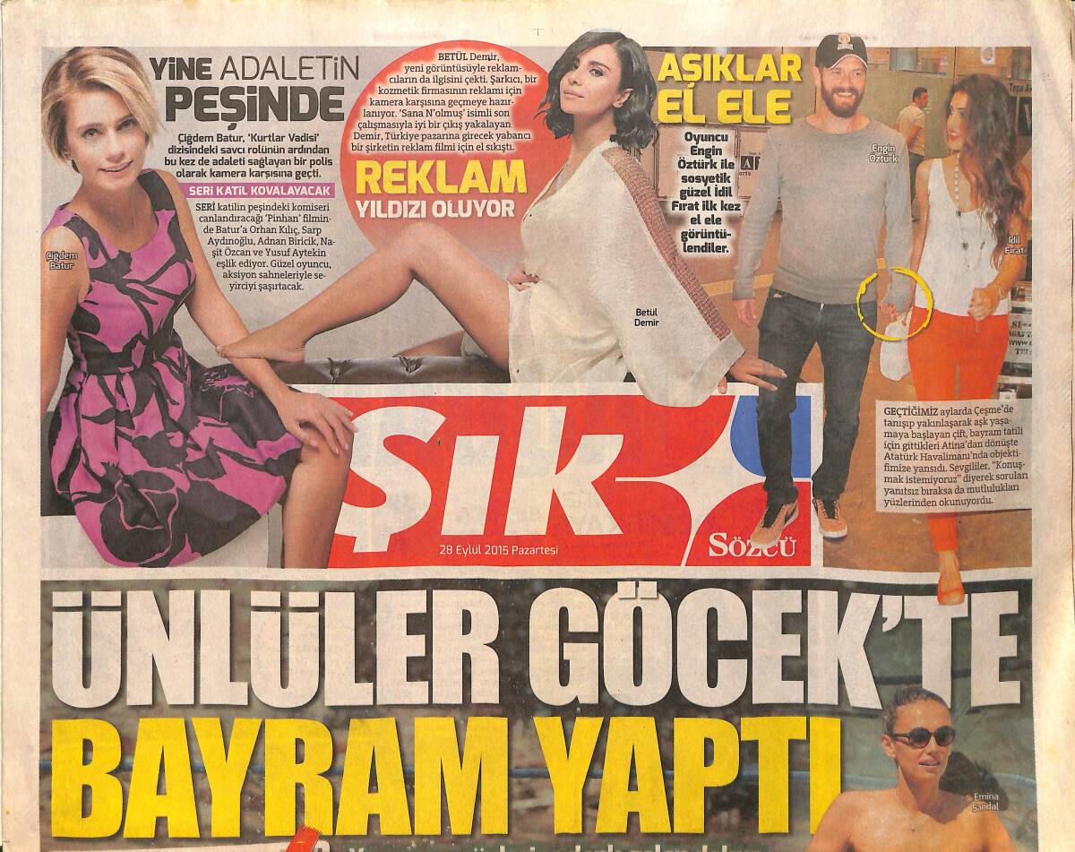 Sözcü Gazetesi Şık Eki 28 Eylül 2015 - Pınar Uyudu Yağmur Gezdi - Metin Akpınar Misafir Ağırladı GZ154703 - 1