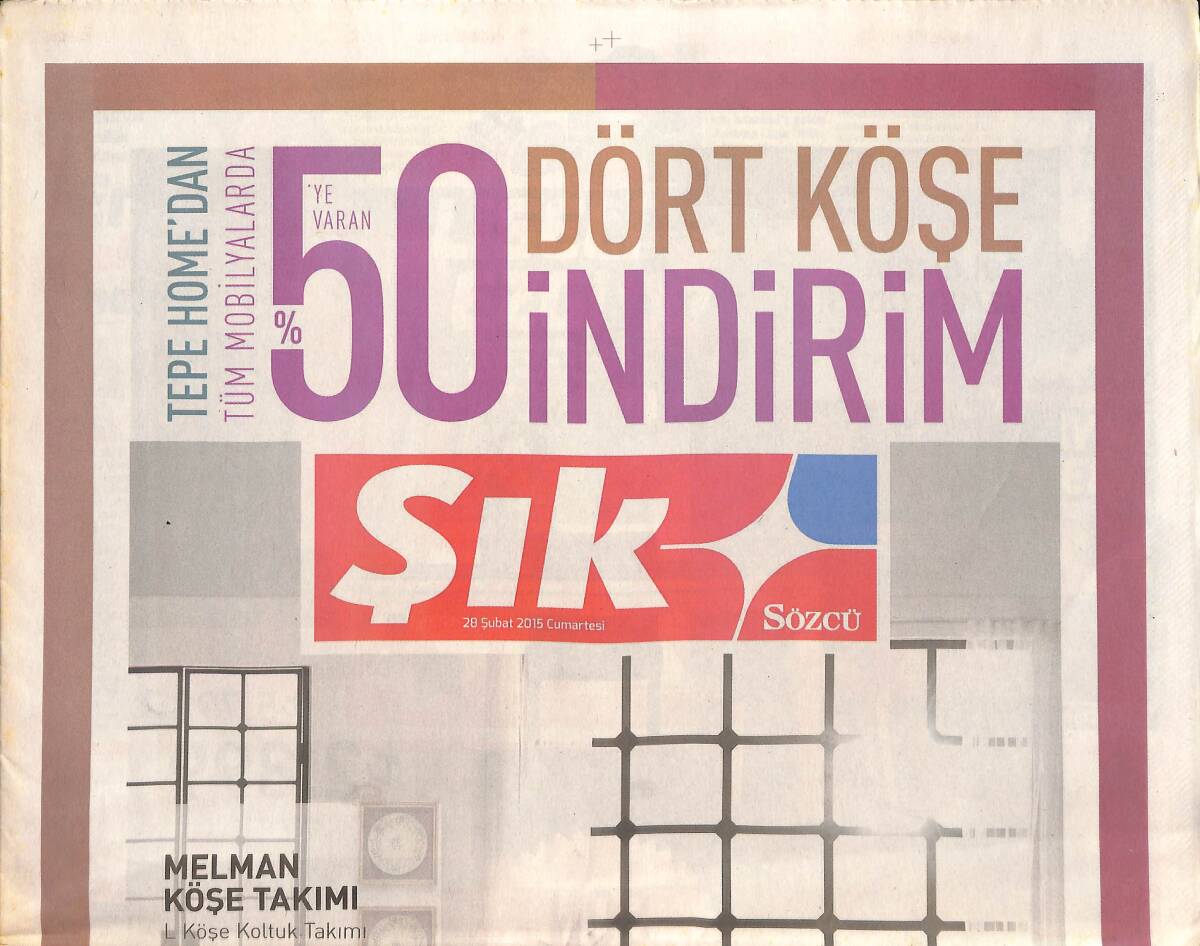 Sözcü Gazetesi Şık Eki 28 Şubat 2015 - Sevimli Tehlikeli 2'yi Çekecek - Azra Akın Kızıl Oldu GZ136028 - 1